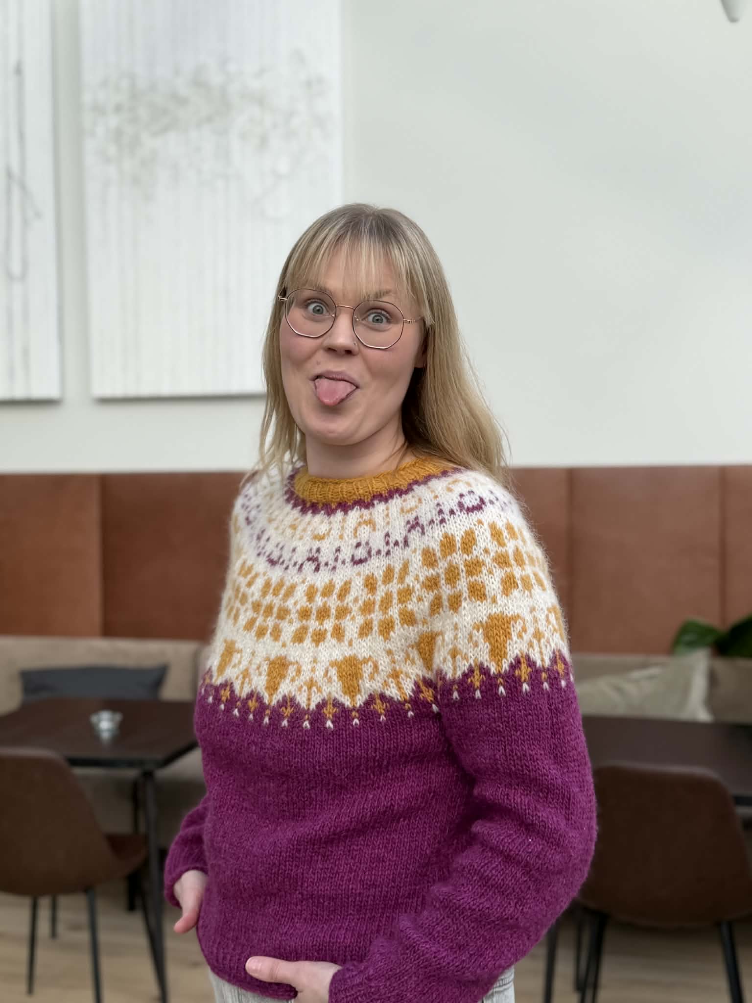 SAMGRÓNINGAR (uppskrift) - Endó peysan 2026 - Image 7