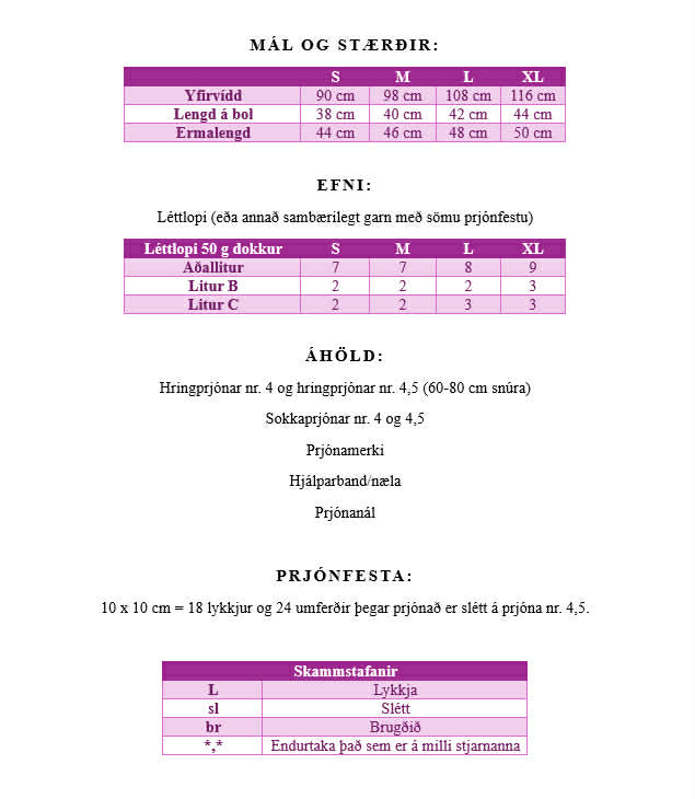 SAMGRÓNINGAR (uppskrift) - Endó peysan 2026 - Image 8